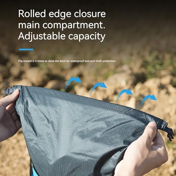 BlueField Lightweight Adjustable Running Hydration Vest for Men & Women - Waterproof & Wear-Resistant Water Backpack for Hikers & Campers