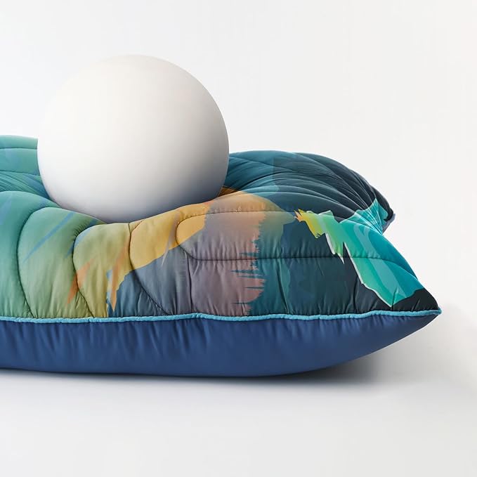 Camping Pillow,Supportive Compressible Travel Pillow Large Size Lightweight Camp Pillow with Storage Bag for Camping,Hiking,Backpacking,Airplane