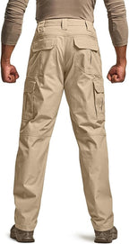 CQR Men's Tactical Pants, Water Resistant Ripstop Cargo Pants, Lightweight EDC Work Hiking Pants, Outdoor Apparel