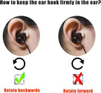 Sports Earbud Stabilizers Fins Wing Noise Isolation Replacement Eartips Adapters for in Ear Earphones 4mm to 6mm Nozzle Attachment 4 Pairs Left and Right (Black/White)
