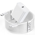 Apple Fast Charger, 10FT Extra Long Fast iPhone Charger Travel Plug Adapter Super Quick Apple Charging USB C Wall Charge Block with 10Foot Lightning Cable Cord for iPhone 14/13/12/11/X/XR/SE2022/iPad