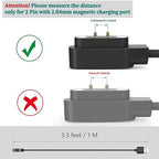 Meliya VeryFit Smartwatch Charger Cable, Magnetic 2 Pin Charging Cable for Veryfit Smart Watch IDW13, IDW19, IDW15, ID208, ID208 Plus, ID208BT, ID207, ID205L, ID206 and More (3.3FT)