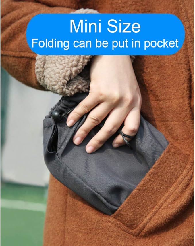 Mini Portable Folding Stool, Camping Fishing Stool for Adults Fishing Hiking Gardening and Beach with Carry Bag, Hold Up to 450lbs(Camouflage)