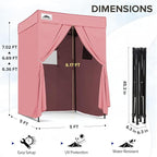EAGLE PEAK Flex Compact 5x5 Pop-up Canopy Changing Room, Portable Privacy Dressing Room for Indoor Fashion Photoshoots, Camping, or Pool, Pink