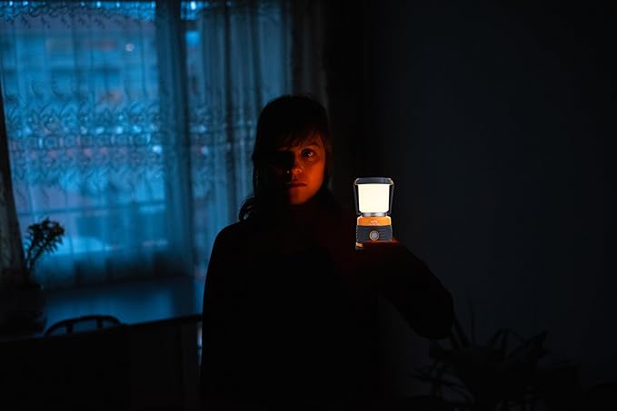 AYL LED Camping Lantern, Battery Powered LED 1800LM, 4 Camping Lights Modes, Perfect Lantern Flashlight for Hurricane, Emergency Light, Storm, Power Outages, Survival Kits, Hiking, Fishing, Tent, Home