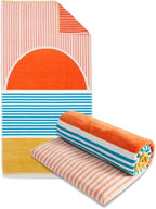 Loon & Lake Luxury Oversized Beach Towels - Beach Sunset | Oversized 40" x 70" | Crafted from 100% Combed Cotton | Ultra Plush & Super Soft | Rays Collection