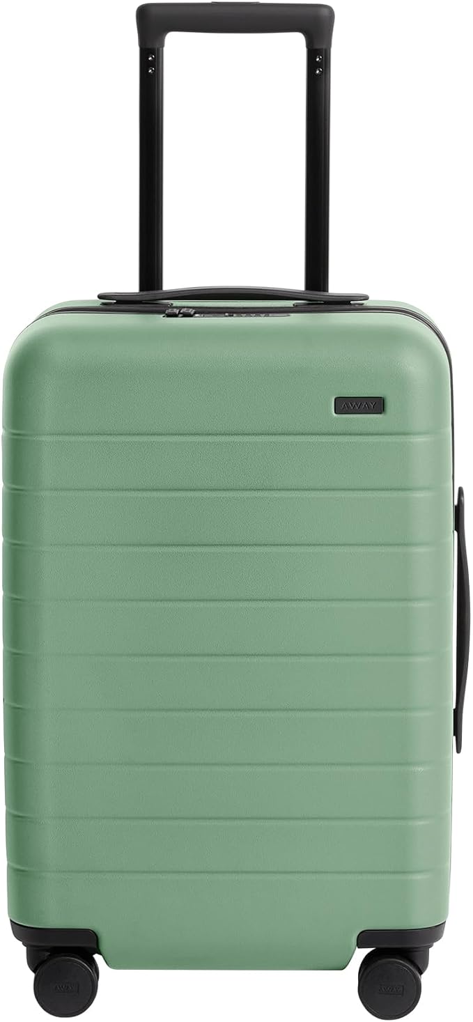 Away Carry-On Luggage, Lightweight Hardside Suitcase with Spinner Wheels, 22 Inch Airline Approved, TSA Lock, Sea Green