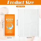 Treela 300 Pcs Bulk Deodorant Large Body Wipes Individually Wrapped Wet Wipes Travel Size for Adults Shower for Homeless Supplies Hygiene Personal Cleansing for Hiking Gym(7.09" X 9.84",Orange)