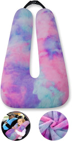 Travel Pillow Car Pillow Kid Car Sleeping The Sleeping Aid for Adults and Kids on Road Trips Kids Travel Pillow Colorful Purple