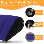 Inflatable Wedge Pillow Camping Cushions – Portable Folding Body Positioners Lightweight Wedge Pillow,Cushion for Yoga,Sleeping,Travel,Reading Lumbar Cushion for Back Pain and Pressure Relief