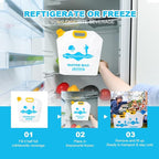 Collapsible Emergency Water Container Bag,WaterStorageCube,Flat Folding,BPA Free Food Grade,Clear Plastic Storage Jug for Camping Hiking Backpack,No-Leak Freezable,Water Bottle 1.3 Gallon/4pcs