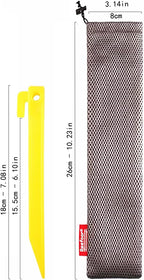 10-Pack Plastic Tent Stakes – 7-Inch Heavy Duty Canopy Anchoring Pegs for Camping, Gardening, Landscaping, Backpacking – Lightweight, Rust-Proof, Reusable Camping Stake