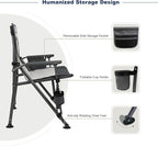 Camping Chair Folding Portable Lawn Chair 2 Pack Comfortable Hard Arm Sturdy for Family Camp, Outdoor, Sports, Beach, Travel, Beige, Supports 300 lbs