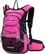 15L Insulated Hydration Backpack Pack with 2L Water Bladder Lightweight Hiking Backpack Bag for Women Men Daypack for Hiking Running Festival Camping Biking