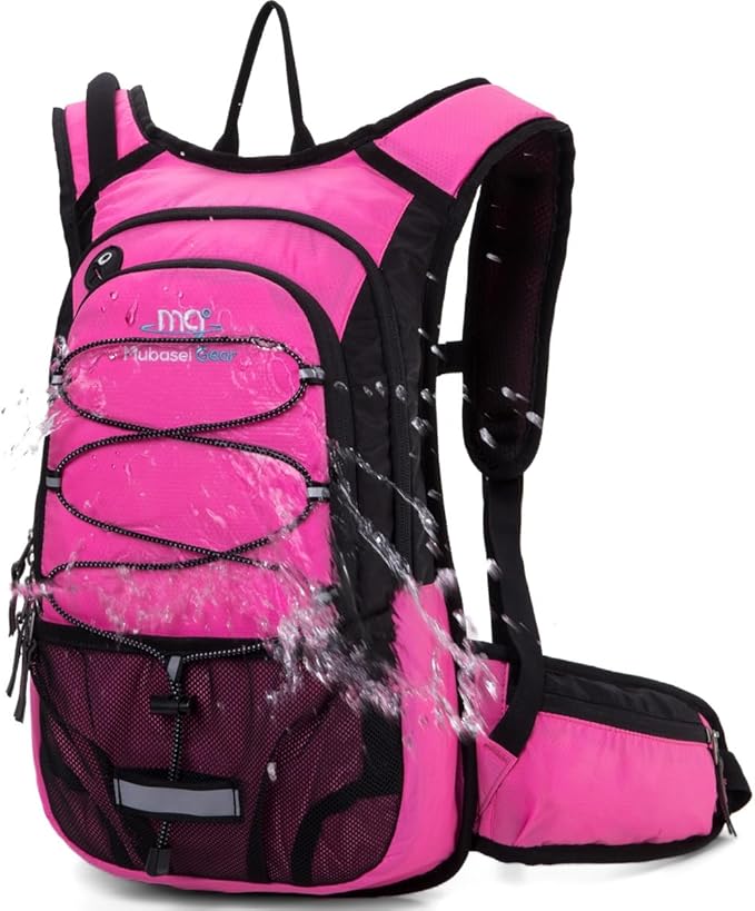 15L Insulated Hydration Backpack Pack with 2L Water Bladder Lightweight Hiking Backpack Bag for Women Men Daypack for Hiking Running Festival Camping Biking