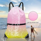 HOLYLUCK Drawstring Backpack Bag Sport Gym Sackpack