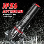 HAUSBELL T8 Upgraded Flashlight Bright, Zoomable Tactical LED Flashlights Flash Light with High Lumens and Five Modes and Camping Accessories, 4 Pack