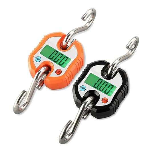 Luggage Weight Scale, Electronic Scale, LCD Backlight, Maximum Weight 150kg Mini Scale,for Travel(Orange)