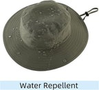 Connectyle Sun Hat for Men Women Outdoor UV Protection Safari Hat for Fishing Hiking Gardening Breathable Cowboy Hat UPF50