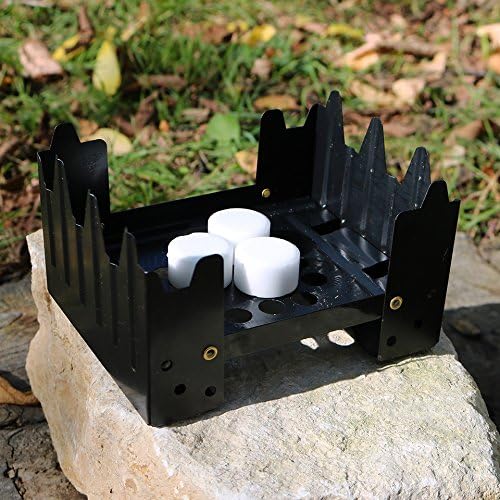 Coghlan's Emergency Stove - Lightweight, Portable Camping Stove for Backpacking, Survival, and Outdoor Cooking - Foldable Design with 24 Fuel Tablets Included (Compact for Travel and Storage)