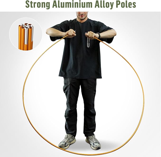 Night Cat 2-Persons Backpacking Tent: Waterproof Lightweight Camping Tent for Two People Hiking Outdoor Mountain with Aluminum Poles and Rainfly Green