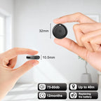 Tracker Tags-3 Pack Work with Apple Find My (iOS Only), [Apple MFi Certified] Key Finder and Item Locator, New Bluetooth 5.3 Tracker, Replaceable Battery Smart Tag for Keys, Wallet, Luggage etc