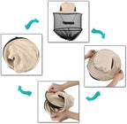 CozyCabin Mosquito Head Net Hat with Removable Mesh Hidden Netting, Design for Outdoor Fishing Gardening