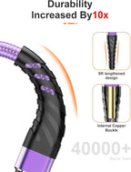 CyvenSmart (2 Pack) Long iPhone Charger 6ft for [MFi Certified], 6 Foot Lightning Cable Fast Charging Cord 6 Feet for iPhone 12/12 Pro/11/11 Pro/11 Pro Max/XS/XS Max/XR/X/8/8 Plus/7/7 Plus/6 Lavender