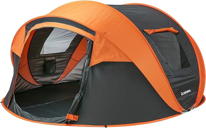 EchoSmile Instant Pop Up Camping Tent, 2/4/6 Person, Easy Setup Tent, Water Resistant Dome, Portable with Carry Bag