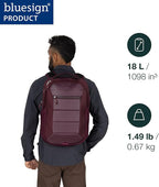 Osprey Ozone Laptop Backpack with Ventilated AirScape™ Backpanel - Lightweight Travel Backpack with 16” Laptop Sleeve - Carry-On Compatible Travel Bag for Men and Women, Moody Burgundy