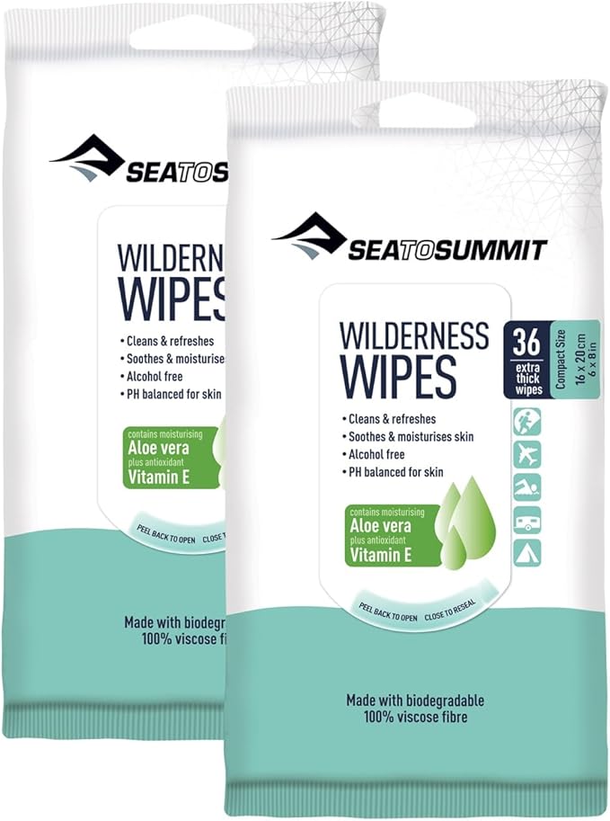 Sea to Summit Wilderness Wipes Rinse-Free Shower Wipes