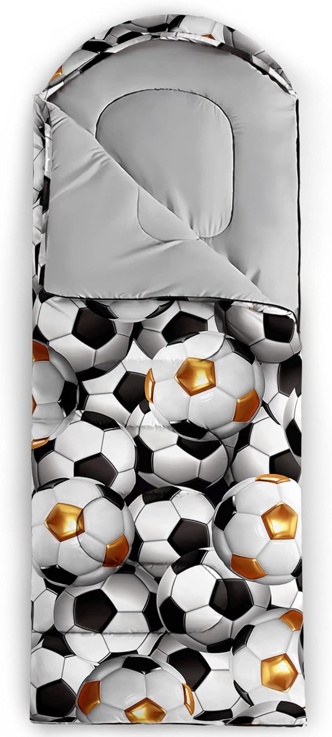 QOOMO Animals Camping Sleeping Bags,3 Season Warm & Cool Weather,Lightweight,Waterproof Sleeping Bags for Adults & Kids,Traveling,and Outdoors,Camping Gear Equipment