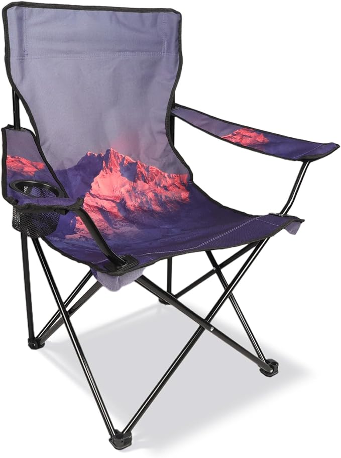 Northroad Camping Chair Portable Camp Chair, Folding Lawn Chair with Cup Holder for Outdoor Camping, Hiking, Travel, Patio, Beach, Picnics