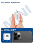 [Apple MFi Certified],iPhone Charger Cube 2Pack Lightning Cable Cord with USB Wall Charger Apple Charging Travel Plug Adapter for iPhone 14 Pro Max/14 Pro/14/13 Mini/12/11/XS/XR/X/8/7/SE,iPad,AirPods