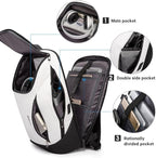 BANGE Business Smart Backpack Waterproof fit 15.6 Inch Laptop Backpack with USB Charging Port,Travel Durable Backpack