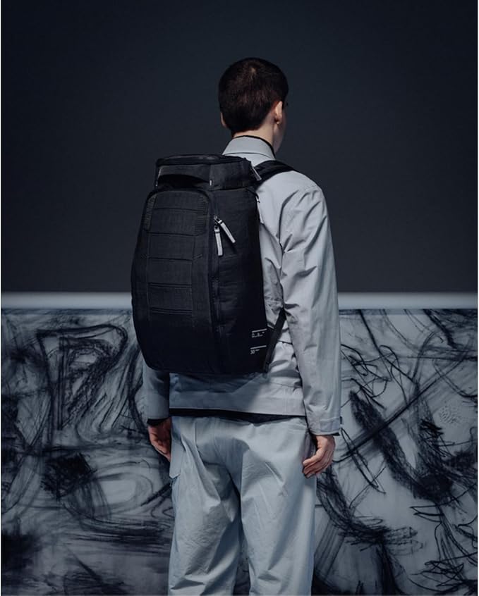 Db Journey The Hugger - Durable Travel Backpack with Laptop Compartment for Work & Gym, Luggage Backpack with Roller Bag Attachment, Full-Zip Main Compartment, 30L - Charcoal Grey