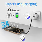 6 inch Short USB C Cable Bulk 10 Pack, Multipack Short USB A to USB C Cable for Fast Charging Stations, 0.5ft Type C Charger Cord for iPhone 16 15 Samsung Galaxy S24 S23 S20 S10 S9 Note 20 10 9
