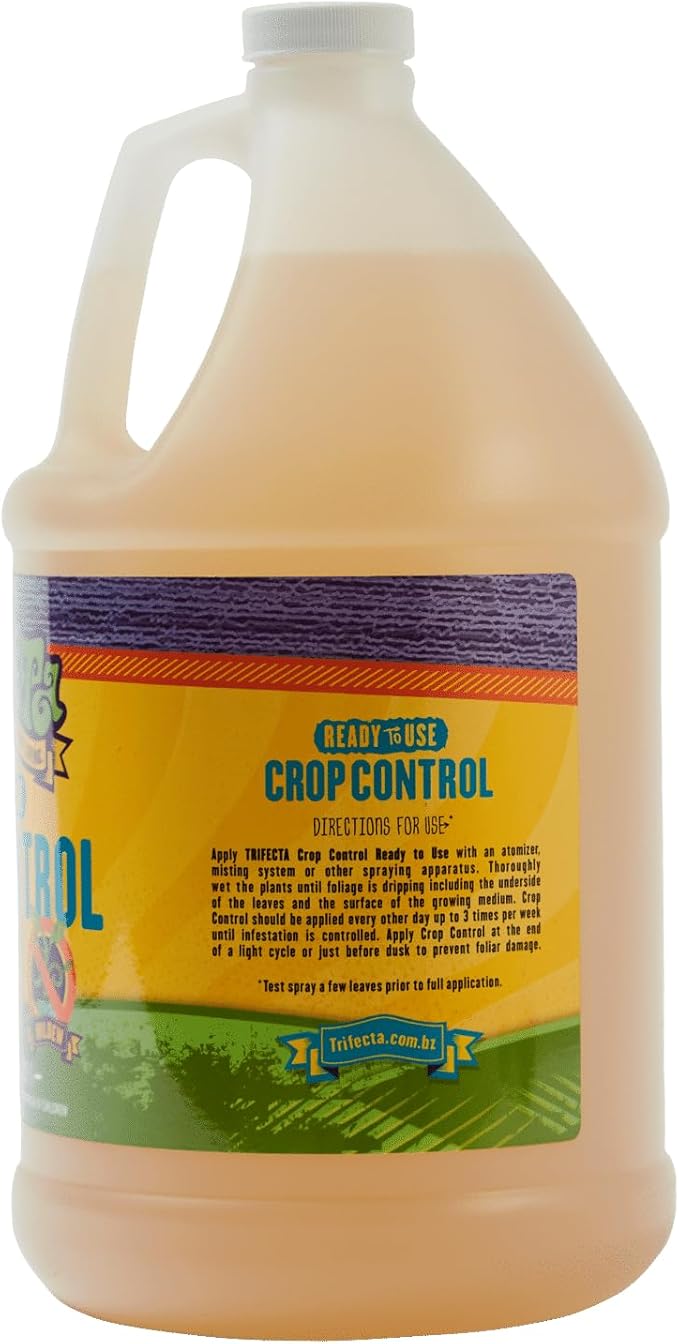 Trifecta Crop Control Insecticidal Soap for Plants | All Natural Fungicide for Plants | Spider Mite Killer Indoor Plants, Food Safe Commercial Grade Pesticide, Herbicide, Spider Mites Spray for Plants