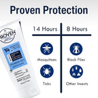 Proven Insect Repellent Lotion, Keep Mosquitoes, Ticks and Flies Off, DEET Alternative Repellent, Up to 14-Hour Protection, Great for Camping or Hiking, 6 Ounce, Gentle Scent Lotion