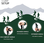 TheFitLife Collapsible Trekking Poles for Hiking – Lightweight Folding Walking Sticks for Men and Women with Extra-Long Foam Handle and Metal Flip Lock