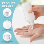 Travel Bottles for Toiletries, 100ml/3.4 fl oz Squeezable Refillable Clear Leakproof PET Travel Containers Bottles Perfume Bottle with Flip Cap for Men and Women (5)