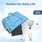 TOPDesign Puffer Tote Bag for Women, Lightweight Puffy Handbag with Compartments, Quilted Shoulder Bag for Work, Travel, Gym