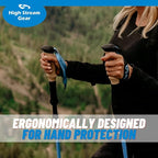 Walking Sticks for Men & Women - 14.5" Foldable Hiking Poles for Backpacking, Exercising and Traveling, Set of 2 Aluminum Nordic Collapsible Trekking Poles