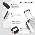 2 Pack Luggage Handle Wrap with Travel Tags - Non-Slip Protective Cover Soft Handle Grips Covers for Suitcase(Play Games)