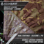 AquaQuest Safari Tarp – Lightweight Waterproof (5,000mm) Seam-Taped Ripstop Rain Fly for Backpacking, Thru-Hiking & Hammock Camping