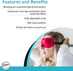 Wild Essentials Sweet Dreams Contoured Sleep Mask Kit with Travel Pouch and Earplugs Set ~ Pink