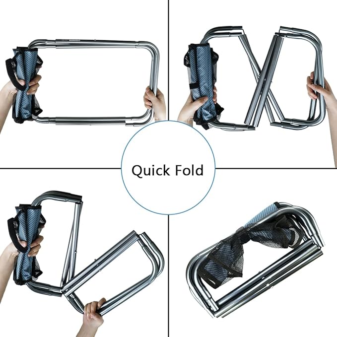 AOUTACC Ultralight Portable Folding Camping Stool for Outdoor Fishing Hiking Backpacking Travelling(XL:13"x14"x15";Large:11.8"x11"x11.4"; Medium:8.3"x9.5"x 11")