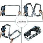 AOUTACC Ultralight Portable Folding Camping Stool for Outdoor Fishing Hiking Backpacking Travelling(XL:13"x14"x15";Large:11.8"x11"x11.4"; Medium:8.3"x9.5"x 11")