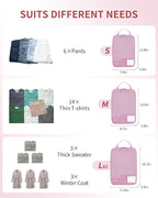 ECOHUB 4 Set /6 Set Packing Cubes for Travel Durable Suitcase Organizer Bags Set with Personalized Tag Various Sizes Travel Essentials Traveling Accessories for Luggage Machine Washable