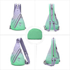 KL928 Canvas Sling Bag - Small Crossbody Backpack Shoulder Casual Daypack Rucksack for Men Women